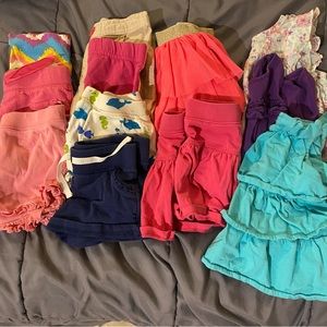 Girls 3t shorts and skirts